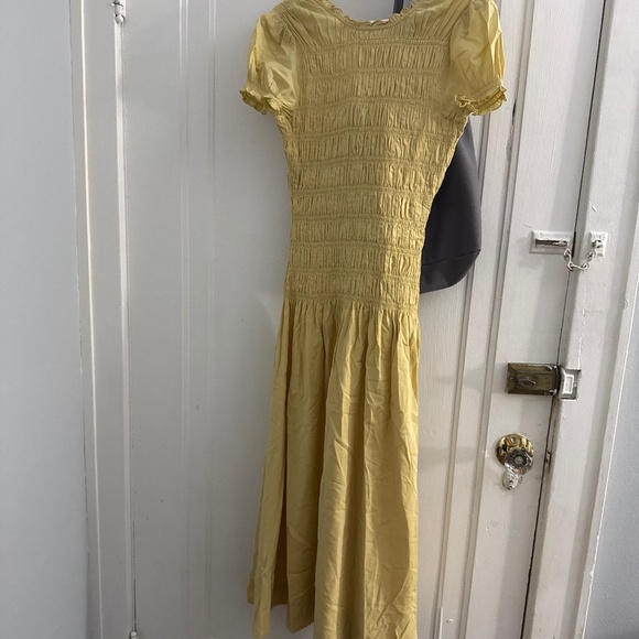 Reformation Kiria Dress Yellow - Size 4 - Picture 1 of 2